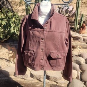 Vintage 80s 90s Zena Brown Denim Jacket